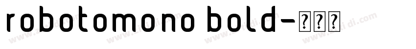 robotomono bold字体转换